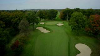 Hole 5 Flyover  Hazeltine National Golf Club [upl. by Bonne]