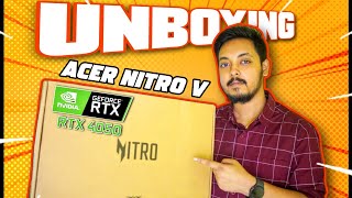 ACER NITRO V RTX 4050 Unboxing  CHANNEL UPDATE 🔥 [upl. by Kask]