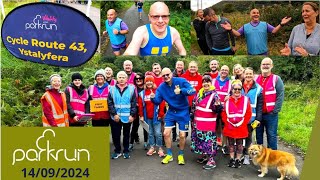 CYCLE ROUTE 43 YSTALYFERA PARKRUN  COURSE ROUTE AND VLOG [upl. by Enelyk]