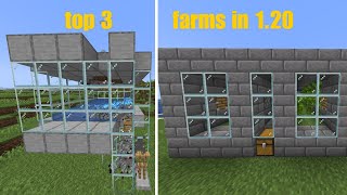 TOP 3 Farms for Beginners in Minecraft 121 [upl. by Tserof]