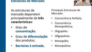 Introdução à Microeconomia  01  Estruturas de Mercado [upl. by Dorry]