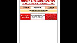 Davao City Alert Signal Wavering Tone [upl. by Carder]