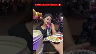 Momos wala rocked Girl Shocked 😂 comedy funny shorts tending viral [upl. by Ahsenor]