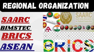 SAARC  BRICS  BIMSTEC  ASEAN  Regional Organization  International Organization [upl. by Nidroj]