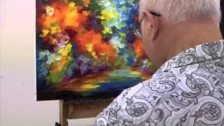 Leondi Afremov painting End of Winter  sped up video [upl. by Urial]