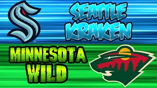 Seattle Kraken at Minnesota Wild  Live Stream and Chill [upl. by Olsen437]