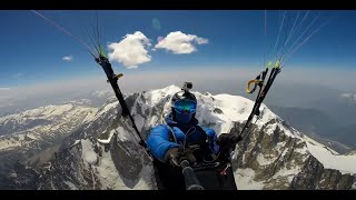 Petit Tour dans le MONT BLANC parapente [upl. by Emoryt]