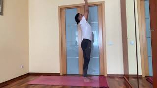 Day 1 Ashtanga vinyasa challenge  ashtanga yoga beginners  yoga for beginners [upl. by Liss]