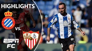 Espanyol fights back to get 11 draw with Sevilla  LaLiga Highlights  ESPN FC [upl. by Rolando268]