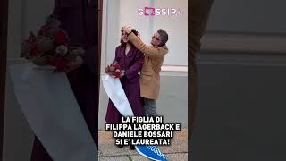 Stella Bossari si è laureata La felicità di Filippa Lagerback e Daniele Bossari laurea bossari [upl. by Durant]