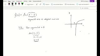 Asymptoter til logaritmefunksjoner [upl. by Hernandez]