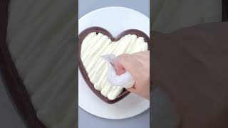 Fancy Chocolate HEART Cake Decorating Ideas shorts [upl. by Marcel]