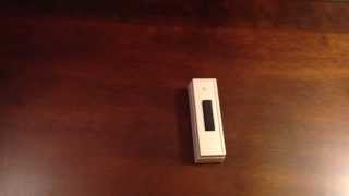 Carlon RC3250 Wireless Door Chime Kit Basic Setup Video [upl. by Radnaxela]