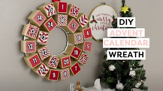 DIY Advent Calendar Wreath  How to Make a Wreath [upl. by Weinstein]