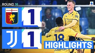 GENOAJUVENTUS 11  HIGHLIGHTS  Chiesa Goal Not Enough for Juve  Serie A 202324 [upl. by Karalynn479]