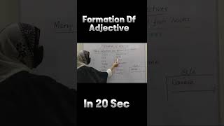 Adjective  English Grammer  Learn in 10 sec [upl. by Aileduab]