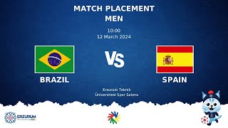 BRAZIL vs SPAIN  Futsal DEAFLYMPICS ERZURUM 2024  Men Semifinals [upl. by Tiersten]