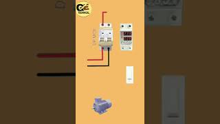 single phase motor connection diagram with circuit breaker shortsviral youtube travel trending [upl. by Nnaitak826]