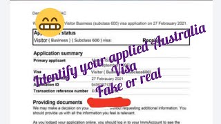 Identify your applied Australia visa status Fake or Real [upl. by Tezzil]