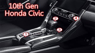 DIY Carbon Fiber Style Civic Interior on Honda Civic 10th Gen 2016 2017 2018 2019 2020 [upl. by Penn]