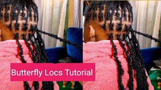 Butterfly locs tutorial  Hairstyle tutorial  LynCaren [upl. by Padget249]