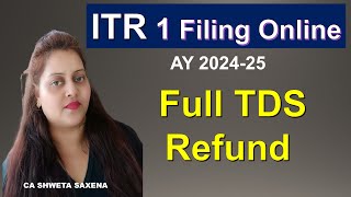 ITR filing online 202425 Income tax return filing online 202425 itr1 itr e filing fy 2324 [upl. by Camellia]