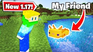 Minecraft But My Friend Is A Axolotl [upl. by Assillem219]