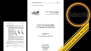 التضاريس والمسح العام  cours de topographie et topometrie generale [upl. by Mccartan]