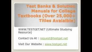 Test Banks amp Solution Manuals for College Textbooks [upl. by Yetsirhc911]