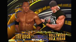 WWE 2K24 Showcase The Rock VS Hollywood Hulk Hogan Wrestlemania 18 [upl. by Rafaelof235]