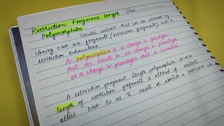 Restriction fragment length polymorphismGenetics 🧬Lippincott Biochemistry [upl. by Ramey]