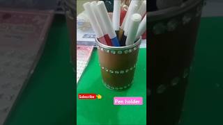 DIY pen holder using Pingles boxshorts trending diy art [upl. by Nahshu]