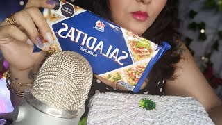 ASMR Comiendo galletas saladitas y chismecito [upl. by Chuah]