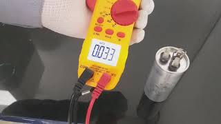 How To Check Capacitor with Clamp Meter Hiindi [upl. by Ahsyen829]