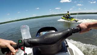 Jetski with Andrew Camarata  SuperJet STX12F GP1800r Hudson River [upl. by Allebasi]