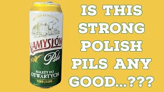 Namysłów Pils 58 ABV Polish Lager Beer Review [upl. by Asa76]