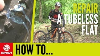 How To Repair Tubeless MTB Flats – Fix Your Mountain Bike Tubeless Tyres [upl. by Atikal]