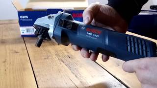 Bosch GWS 7125 Angle grinder 0 601 388 108 [upl. by Krishnah]