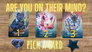 💕 ARE YOU ON THEIR MIND His  Her Thoughts of YOU Today  PICK A CARD LOVE TAROT [upl. by Infield941]