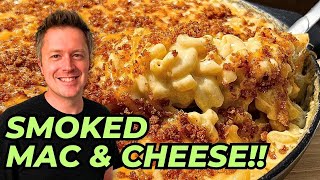 AWESOME Smoked Mac and Cheese  Pit Boss Macaroni and Cheese Recipe [upl. by Bisset]