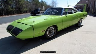 1970 Plymouth Road Runner Superbird Start Up Exhaust and In Depth Review [upl. by Galatia525]