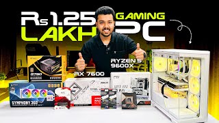 Rs 125 Lakh All White Antec PC Build 2024  Ryzen 5 9600X amp RX 7600 🔥 [upl. by Mariano]