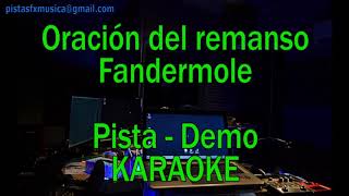 Karaoke Oración del remanso  Pista DEMO [upl. by Alaster]