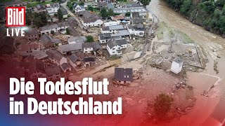 🔴12 HochwasserKatastrophe in Deutschland 45 Tote in NRW und RheinlandPfalz  BILD Live [upl. by Enialem]