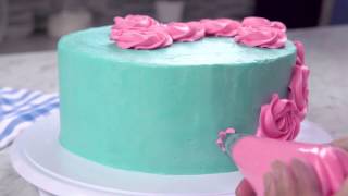 How To Create A Rosette Cake 6 Steps [upl. by Aisyla961]