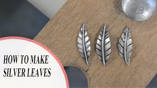 How To Make Sterling Silver Leaves  Silversmithing Tutorials [upl. by Yunick202]