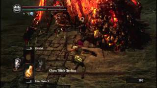 Dark Souls Chaos Witch Quelaag Boss fight [upl. by Anitteb]