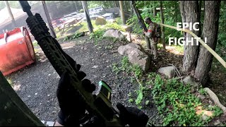 MILSIM BRO VS SKIRMISH  KRYTAC MK2 SPR UMBRELLA ARMORY airsoft milsimairsoft video viralvideo [upl. by Isobel]