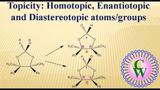 Topicity Homotopic Enantiotopic and Diastereotopic atomsgroups [upl. by Einohpets]