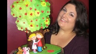 Torta di San Valentino tutorial Albero dellamore Love Tree Cake [upl. by Kedezihclem]